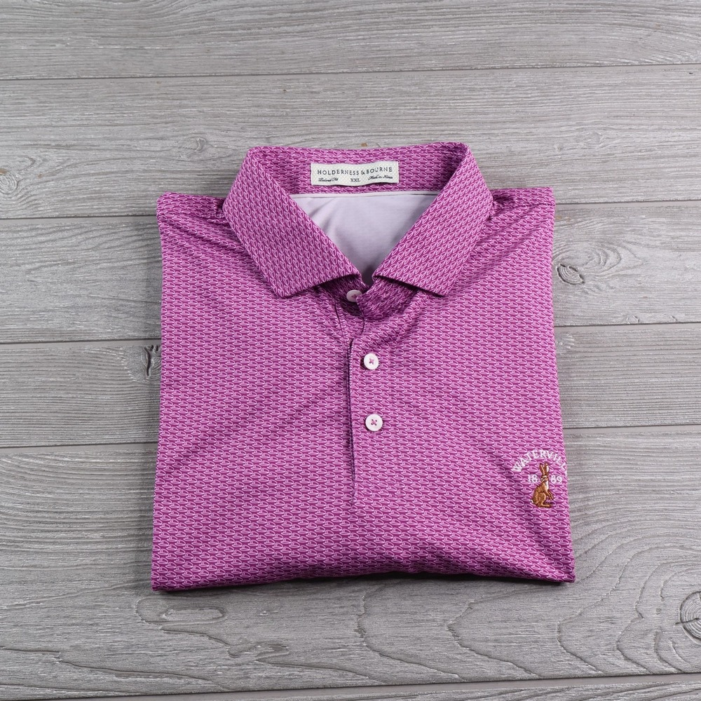 Holderness & Bourne Waterville Golf Links Ireland Polo Golf Shirt Men's XXL 2XL